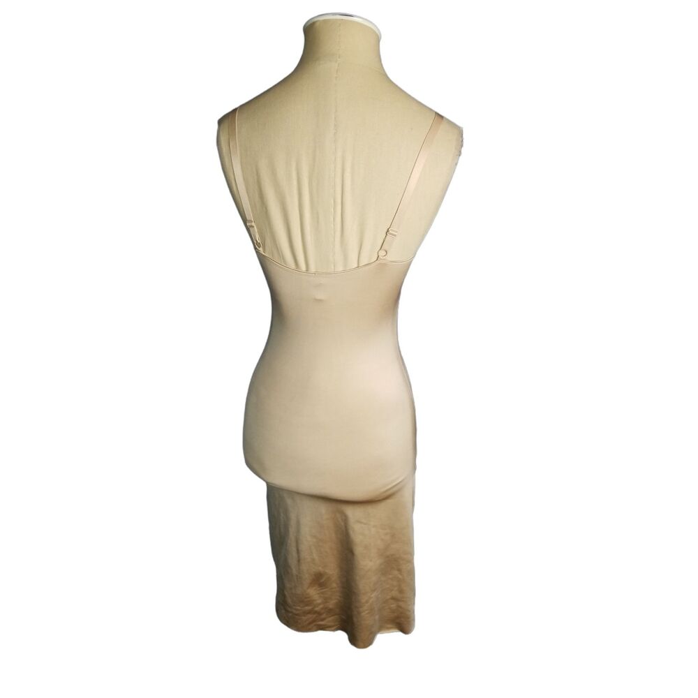 Spanx Slimplicity Long Line Slip Shapewear Nude Size Medium